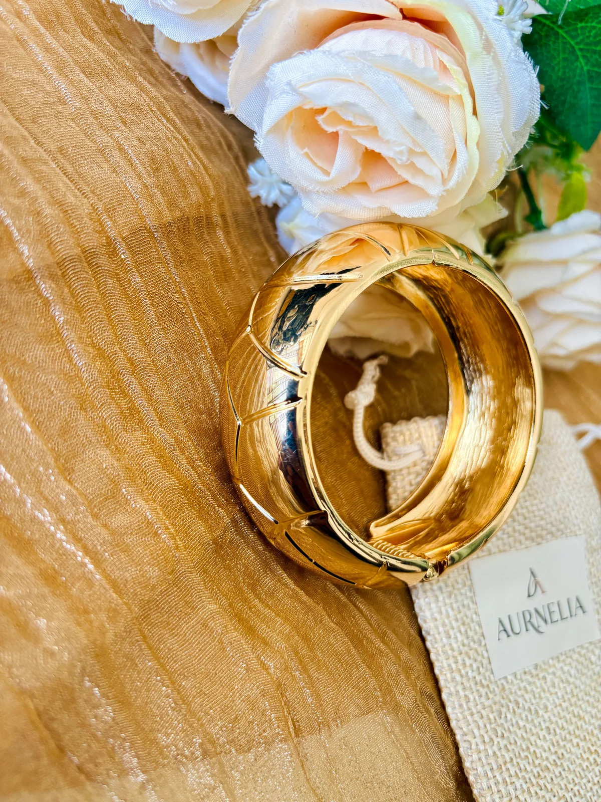 Geometric Gold Bracelet — view 6