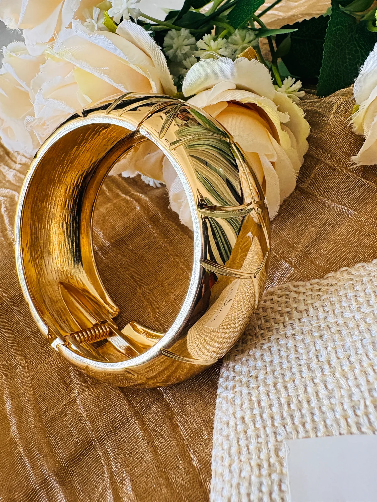 Geometric Gold Bracelet — view 5