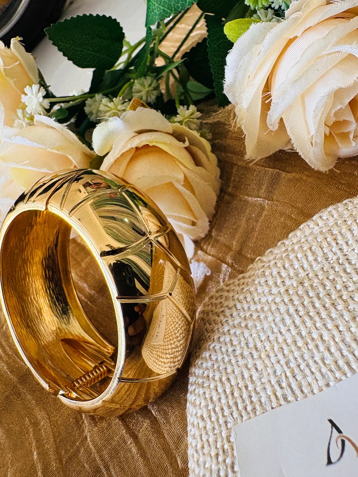 Geometric Gold Bracelet — view 3