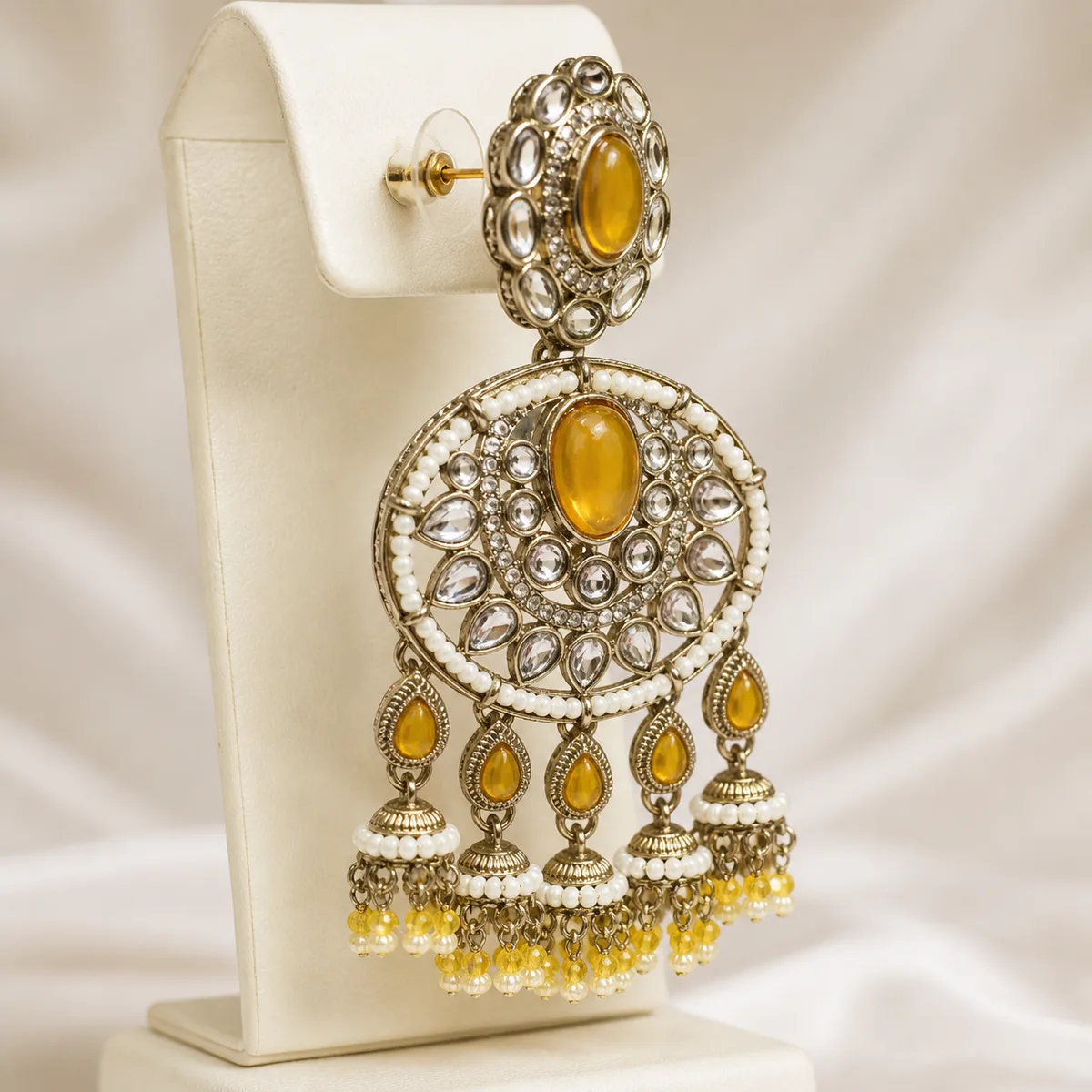 Amber Kundan Jhumka — view 2