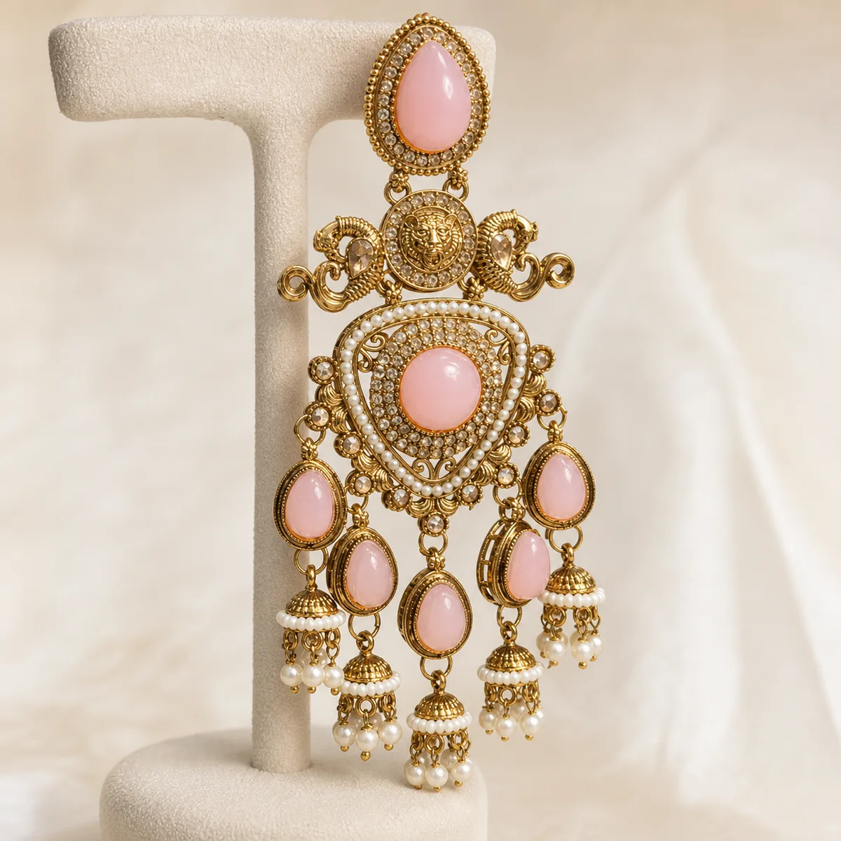 Earring Pink Temple — view 2