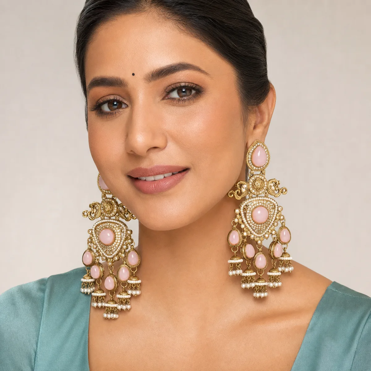 Earring Pink Temple — view 4