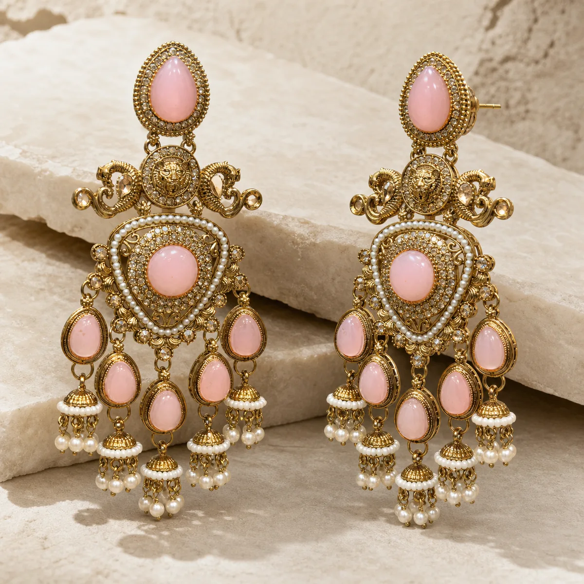 Earring Pink Temple — view 3