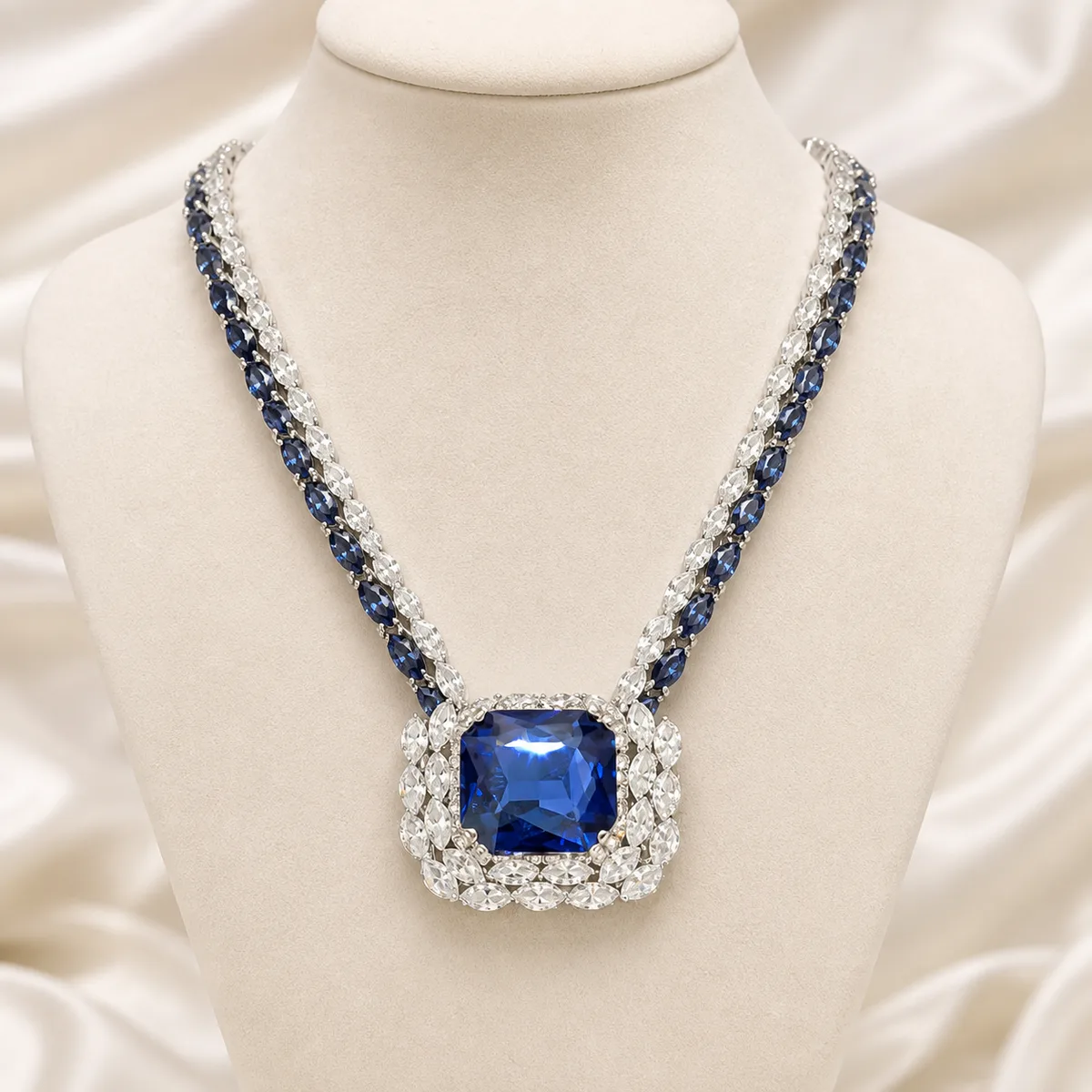 Jewellery Sapphire Cushion — view 2