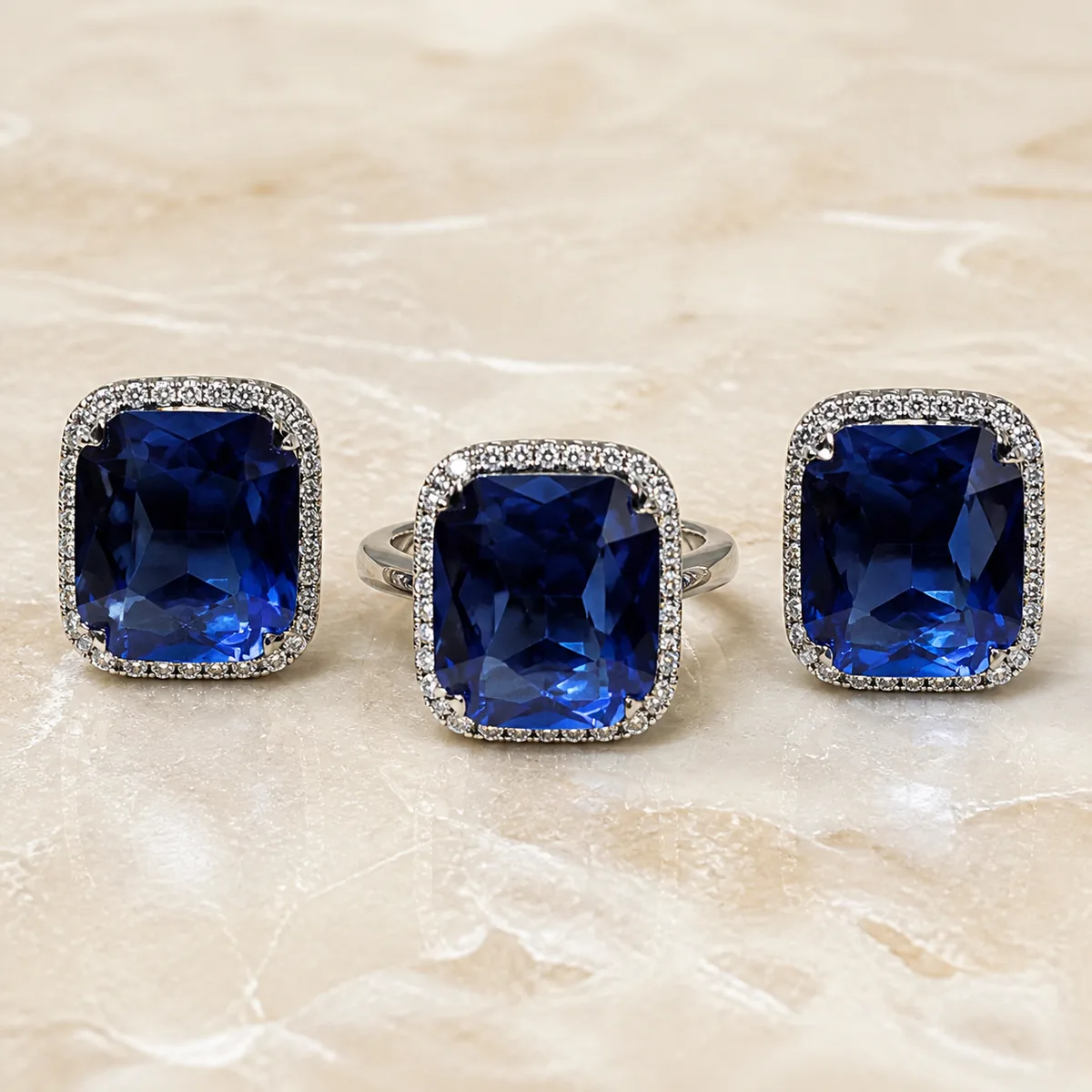 Jewellery Sapphire Cushion — view 3